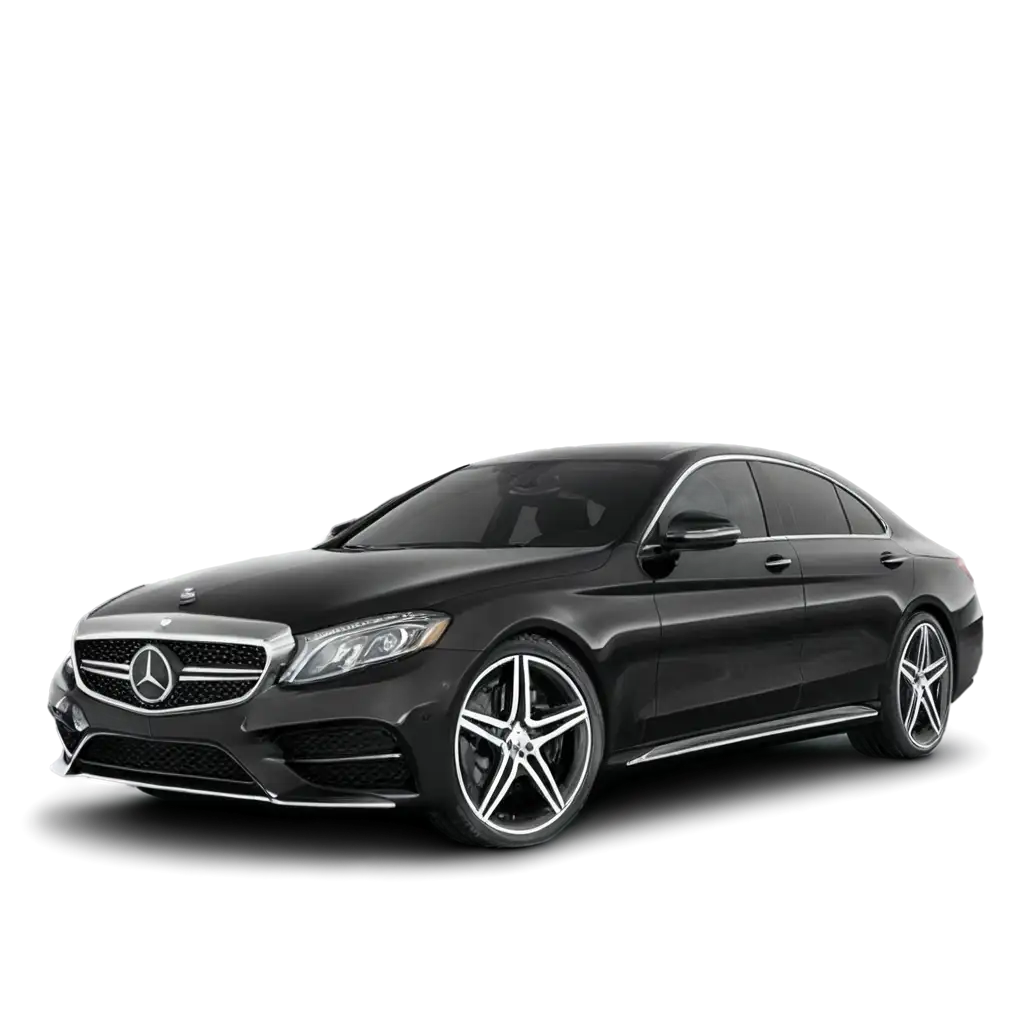 Black Mercedes-Benz E-Class taxi